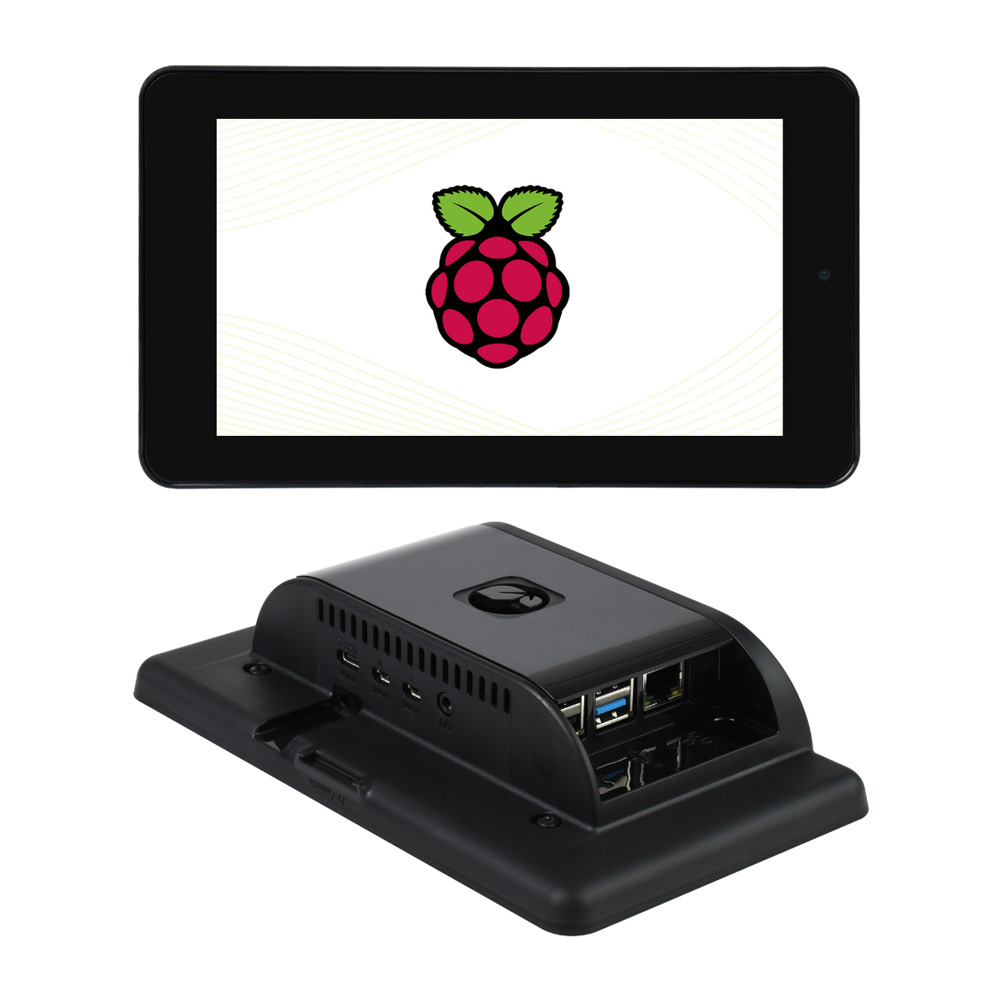 7inch DSI LCD (with cam and case) Waveshare 7 inch TFT LCD Capacitive Touch Screen with 5MP Front Camera and Case 800×480 for Raspberry Pi 4B
