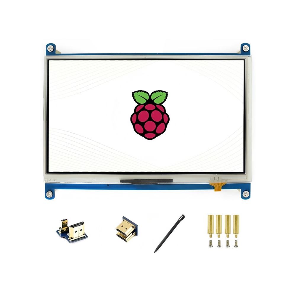 7inch HDMI LCD Waveshare 7 inch IPS LCD Resistive Touch Screen 1024×600 for Raspberry Pi/PC