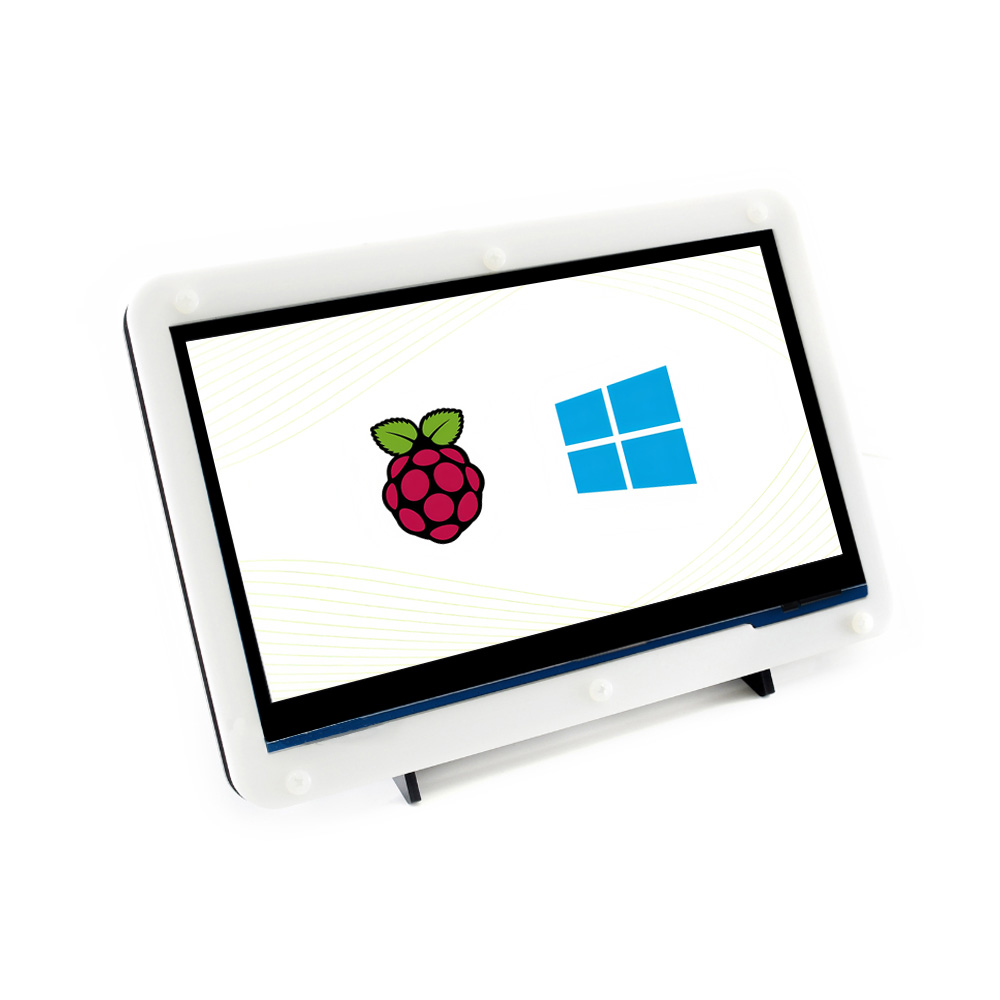7inch HDMI LCD (C) with Acrylic Housing Waveshare 7 inch IPS LCD Capacitive Touch Screen 1024×600 for Raspberry Pi/PC
