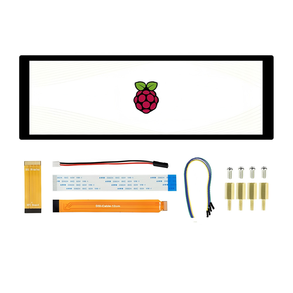 7.9inch DSI LCD Waveshare 7.9 inch IPS Bar LCD Capacitive Touch Screen 400×1280 for Raspberry Pi