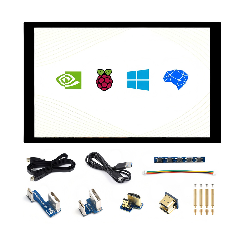 8DP-CAPLCD Waveshare 8 inch IPS LCD Capacitive Touch Screen 1280×800 with HDMI Port for Raspberry Pi/Jetson Nano/Horizon Robotics X3/ PC