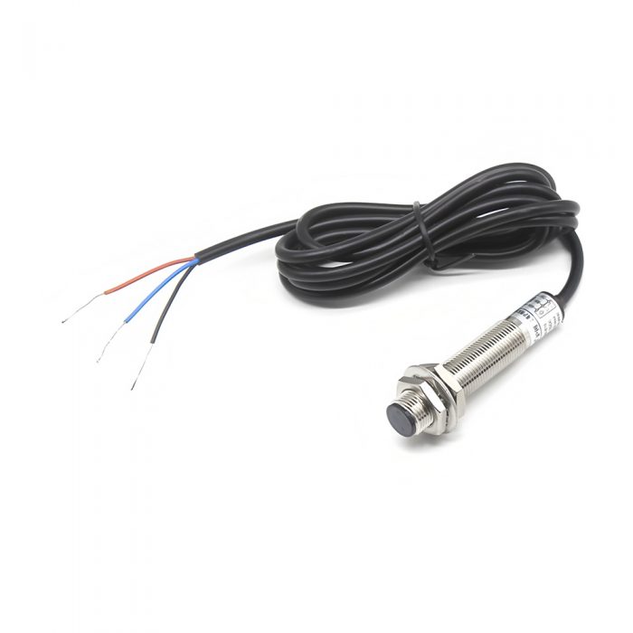 E3F1-DS5C4 Diffuse-reflective Photoelectric Proximity Sensor, DC6-36V, 5CM Detection Range, NPN-NO, M12, 1.2M Lead Cable