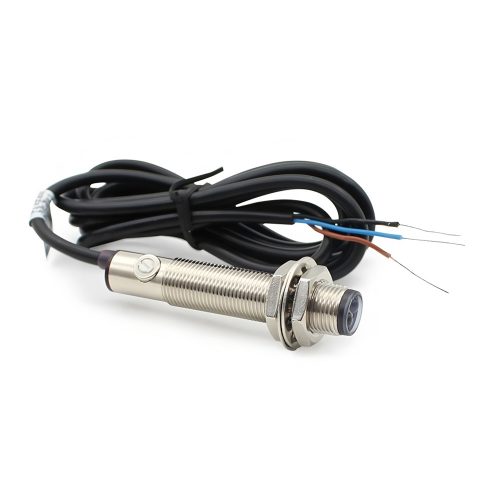 E3F1-DS15C4 Diffuse-reflective Photoelectric Proximity Sensor, DC6-36V, 3-15CM Detection Range, NPN-NO, M12, 1.2M Lead Cable