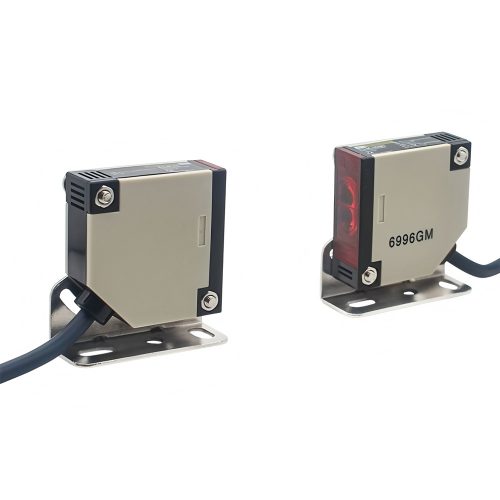 E3JK-5DM1/E3JK-5L Infrared Through-beam Proximity Sensor, DC12-24V, 5M Detection Range, NO+NC, 1.3M Lead Cable