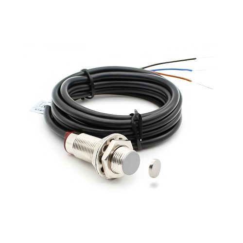 NJK-5002C Hall Effect Proximity Sensor, DC5-30V, 10MM Detection Range, NPN-NO, M12, 1.2M Lead Cable