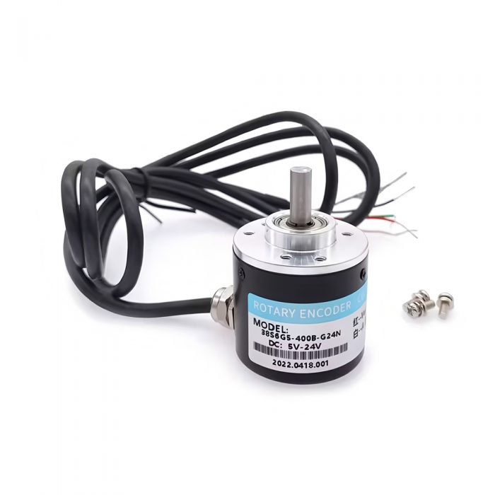 E38S6G5-50B-G24N Incremental Optical Rotary Encoder, DC5-24V, 50 P/R, A/B Phase, NPN, 6mm Shaft, 1.5M Lead Cable