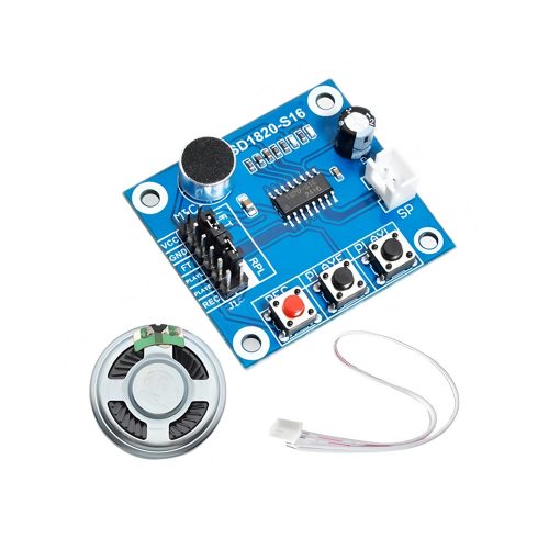 ISD1820 Recording Module Voice Board With On Board Mic and 8Ω 0.5W Loud Speaker
