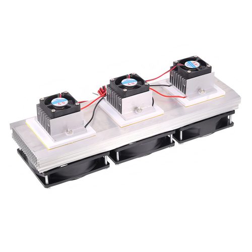 Triple-core Heatsink Heat Dissipation Kit for TEC Thermoelectric Peltier Cooler, DC12V Fan, 150W, 300mm*95mm*90mm
