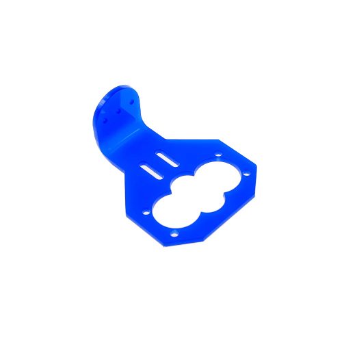 Blue Acrylic Mounting Bracket for HC-SR04 Ultrasonic Module, Without Screws