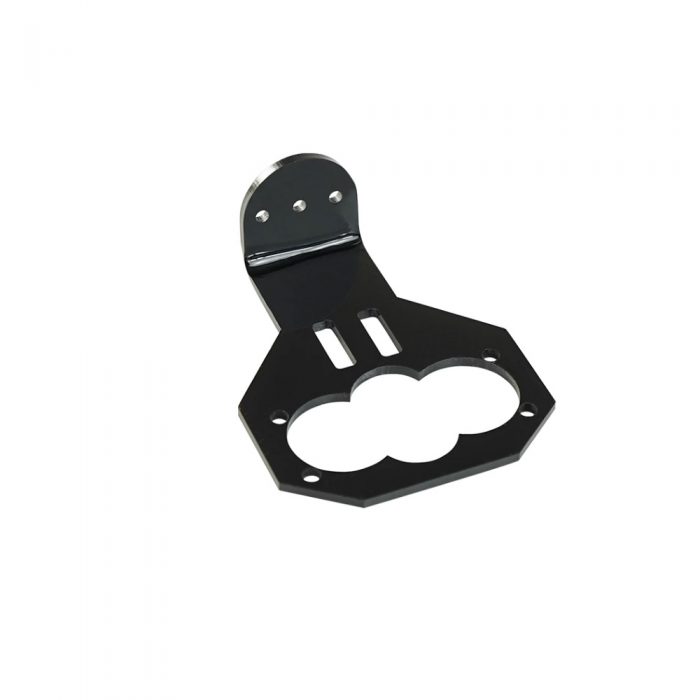 Black Acrylic Mounting Bracket for HC-SR04 Ultrasonic Module, Without Screws