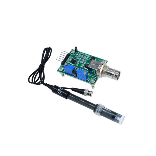 Liquid PH0-14 Value Detect Sensor Module + Non-rechargeable PH Electrode Probe BNC for Arduino