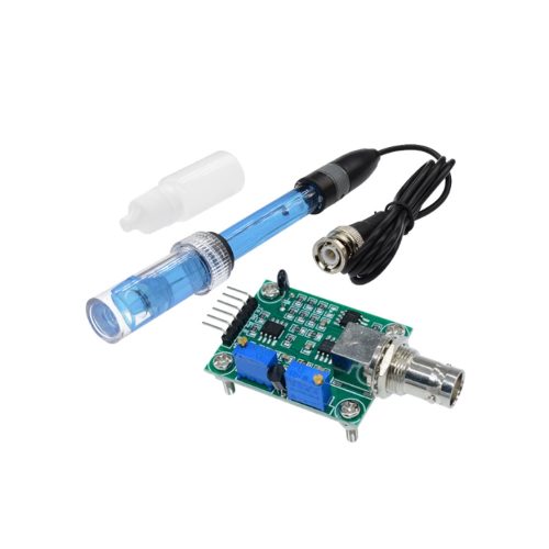 Liquid PH0-14 Value Detect Sensor Module + Rechargeable PH Electrode Probe BNC for Arduino