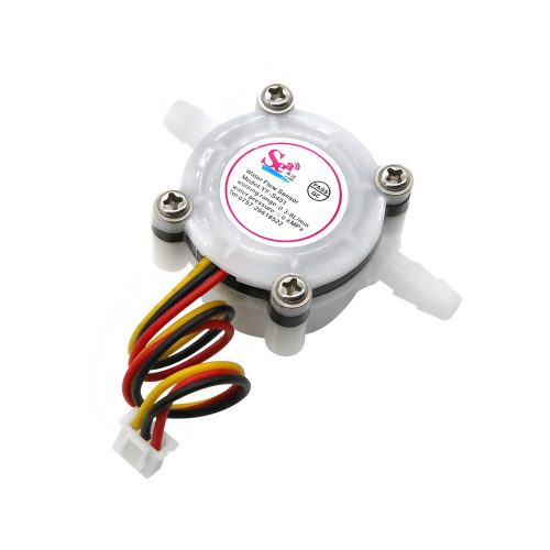 YF-S401(2.0) Water Flow Sensor, 3.5-24VDC, 0.5-3L/min, Inner/Outer Diameter: 2mm/7.2mm, 15cm Lead Cable