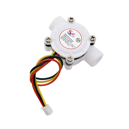YF-S402C Water Flow Sensor, G3/8, 3.5-24VDC, 0.5-10L/min, Inner/Outer Diameter: 9mm/16mm, 15cm Lead Cable