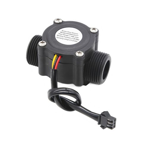 FS300A Water Flow Sensor, G3/4, 3.5-24VDC, 2-60L/min, Inner/Outer Diameter: 16mm/26mm, 15cm Lead Cable