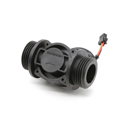 FS400A Water Flow Sensor, G1, 3.5-24VDC, 2-60L/min, Inner/Outer Diameter: 20mm/32.7mm, 15cm Lead Cable