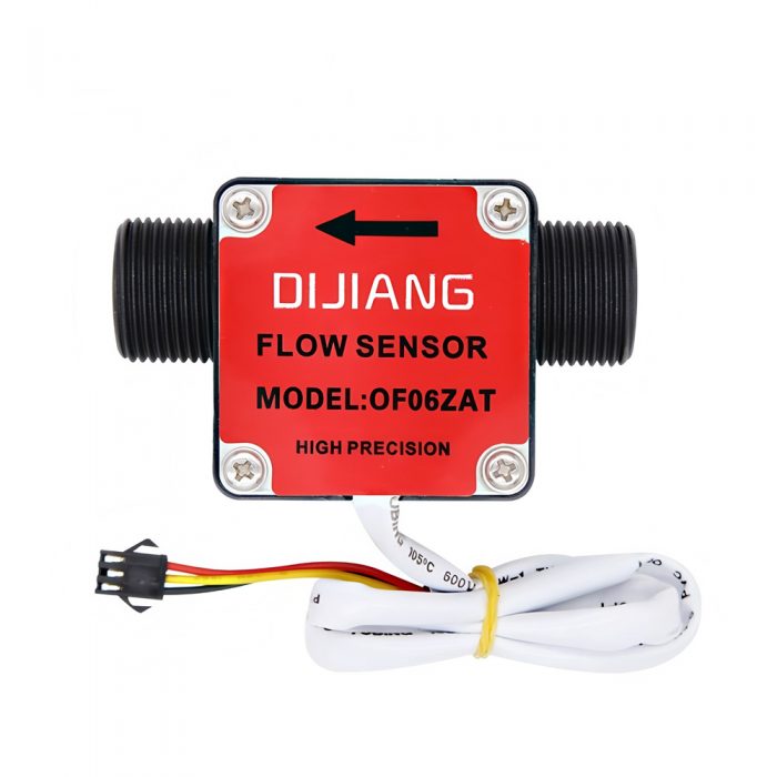 OF06ZAT Flow Sensor, G3/4, 3.5-24VDC, 30-3000L/H, Inner/Outer Diameter: 16mm/26mm, 15cm Lead Cable