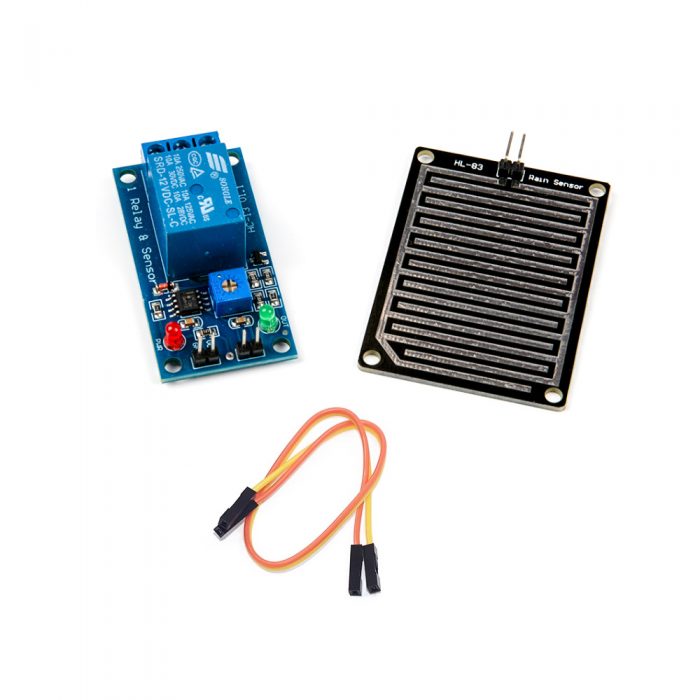 12V Relay Module with Raindrop Sensor