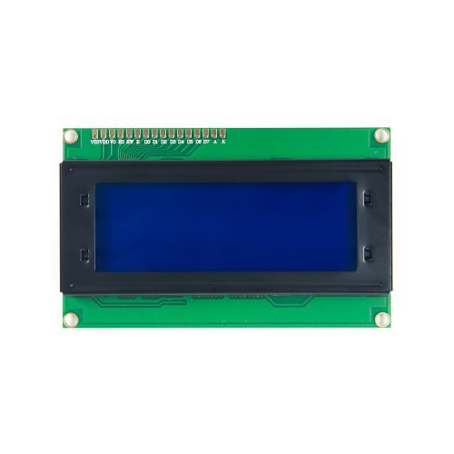 LCD2004A 5V LCD 20x4 Character Display Module, AIP31066L, White on Blue Background