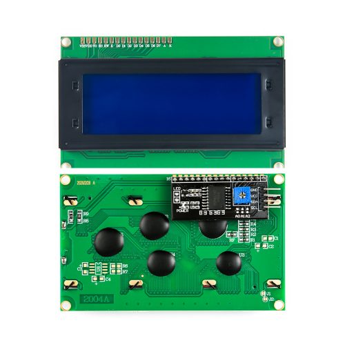 LCD2004A 5V LCD 20x4 Character Display Module, AIP31066L, White on Blue Background, I2C