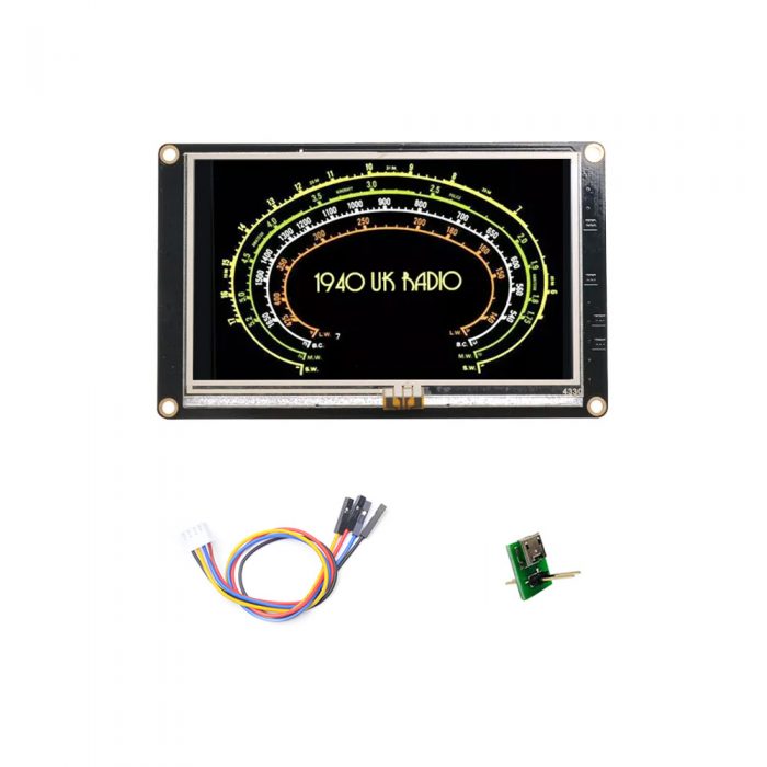 NX4827K043 – Nextion 4.3" Enhanced Series HMI Touch Display, 480*272, Resistive Touch, 108MHz MCU, 32MB Flash