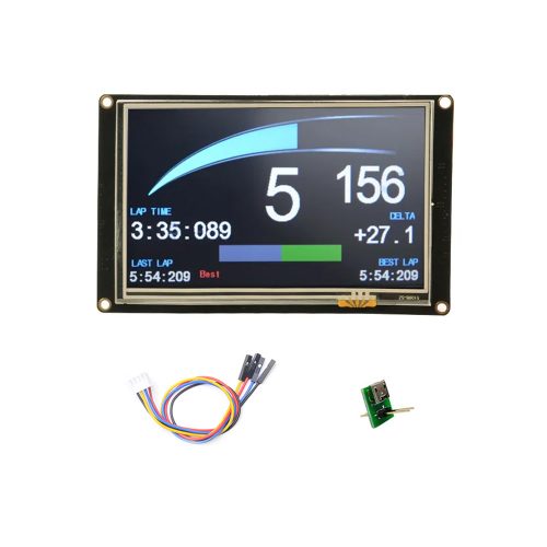 NX8048K050 – Nextion 5.0" Enhanced Series HMI Touch Display, 800*480, Resistive Touch, 108MHz MCU, 32MB Flash