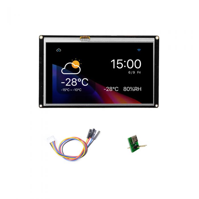 NX8048K070 – Nextion 7.0" Enhanced Series HMI Touch Display, 800*480, Resistive Touch, 108MHz MCU, 32MB Flash