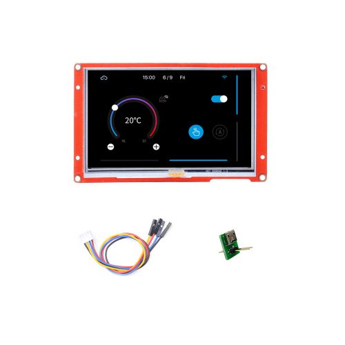 NX8048P050-011C – Nextion 5" Intelligent Series HMI Touch Display, 800*480, Capacitive Touch, 200MHz MCU, 128MB Flash