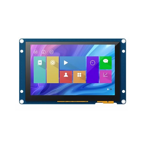 TJC8048X550_011C X5 Series 5" HMI Touch Display, 800*480, Capacitive Touch, 200MHz MCU, 128MB Flash