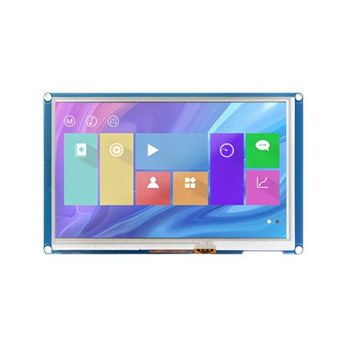TJC1060X570_011R X5 Series 7" HMI Touch Display, 1024*600, Resistive Touch, 200MHz MCU, 128MB Flash