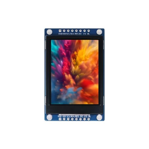 2" TFT LCD Display Module, 240*320, ST7789, 4-SPI Interface, 8Pin, Metal Bezel