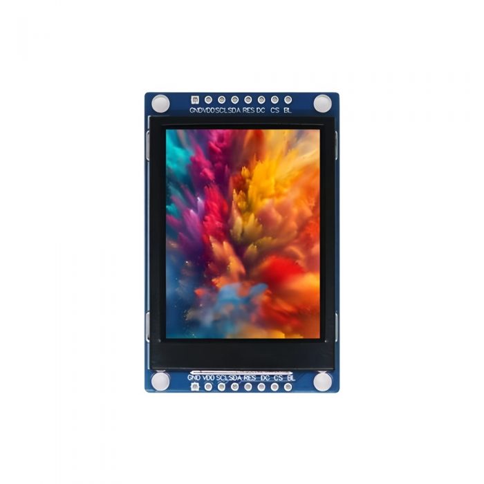 2" TFT LCD Display Module, 240*320, ST7789, 4-SPI Interface, 8Pin, Metal Bezel
