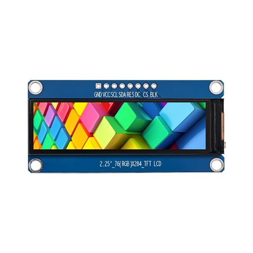 2.25" TFT LCD Display Module, 76*284, ST7789, 4-SPI Interface, 8Pin, Rev 2.0