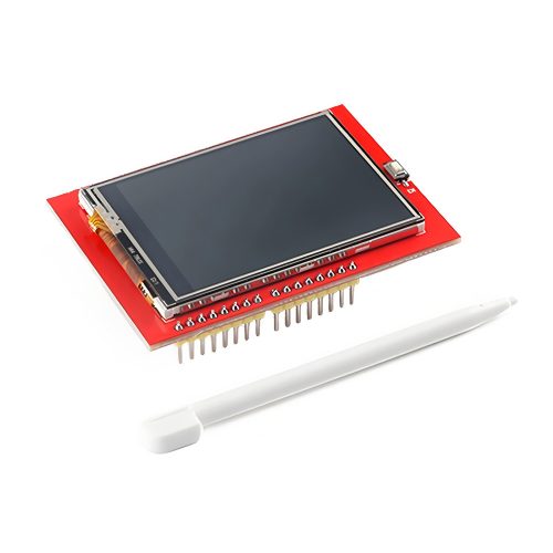 2.4" Resistive Touch TFT LCD Display Module Shield for UNO/Mega 2560, 240*320, ILI9341, 8 bit Parallel Interface, 28Pin, SD Card Slot