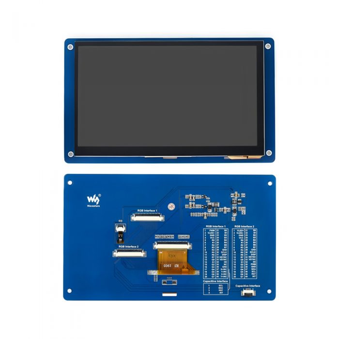 7inch Capacitive Touch LCD (G) Waveshare 7 inch TFT LCD Capacitive Touch Screen 800×480 with RGB Interface