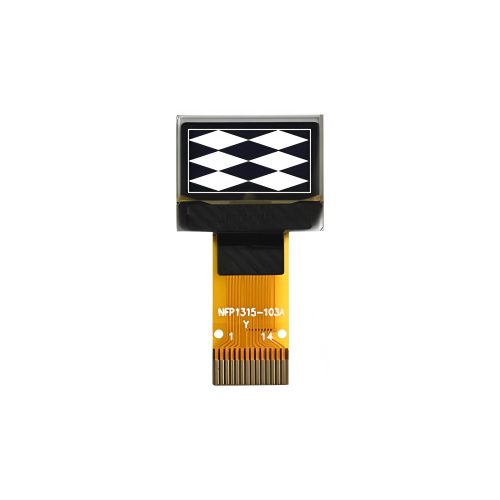 0.49 Inch White OLED Display, 64*32, SSD1315, Plug-in 14Pin, IIC/I2C Interface, 15mm Lead Cable
