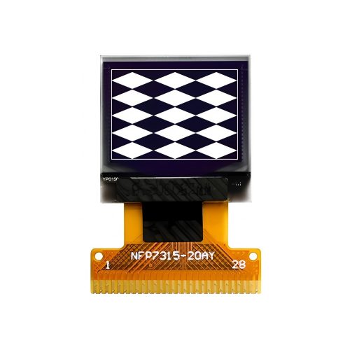 0.66 Inch White OLED Display, 64*48, ST7315, 28Pin, SPI/IIC/I2C/8 bit Parallel Interface