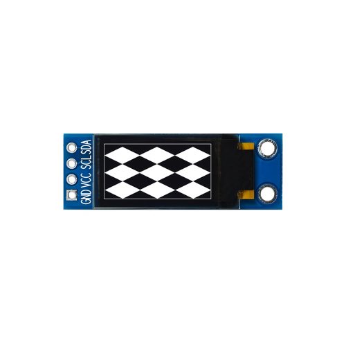 0.77 Inch White OLED Display Module, 128*64, SSD1312, 4Pin, IIC/I2C