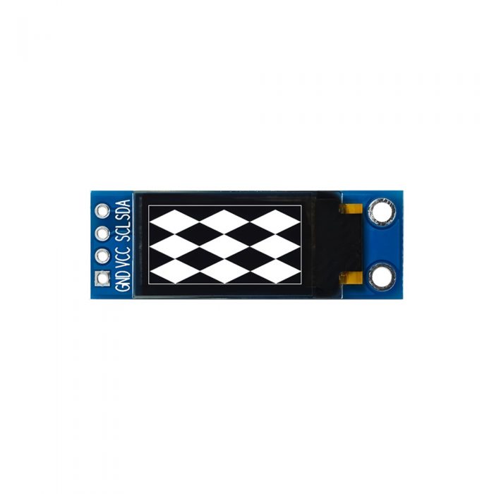 0.77 Inch White OLED Display Module, 128*64, SSD1312, 4Pin, IIC/I2C