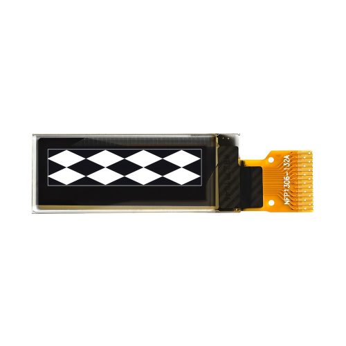 0.91 Inch White OLED Display, 128*32, SSD1306, 14Pin, IIC/I2C