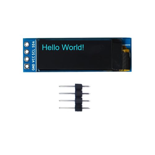 0.91 Inch Blue OLED Display Module, 128*32, SSD1306, 4Pin, IIC/I2C