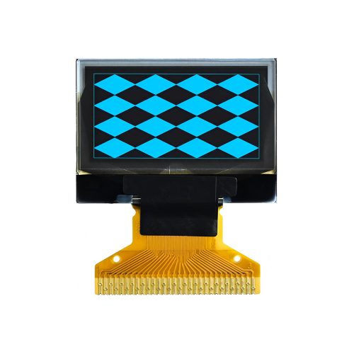 0.96 Inch Blue OLED Display, 128*64, SSD1306, 30Pin, SPI/IIC/I2C/8 bit Parallel Interface