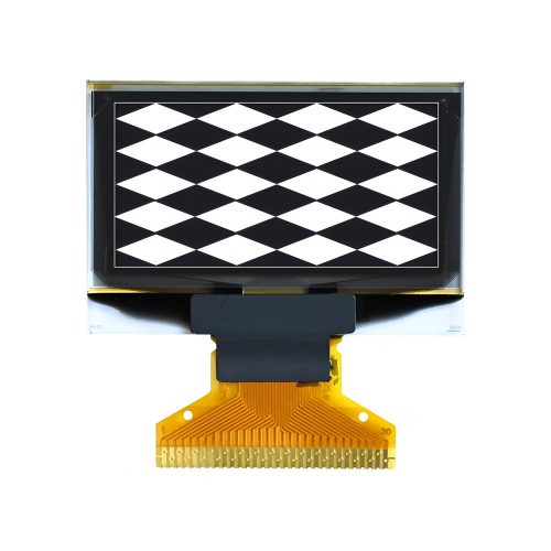 1.3 Inch White OLED Display, 128*64, SH1106, 30Pin, SPI/IIC/I2C/8 bit Parallel Interface, 12mm Lead Cable