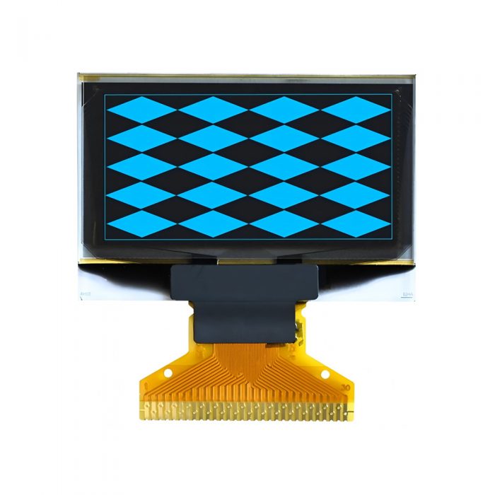 1.3 Inch Blue OLED Display, 128*64, SH1106, 30Pin, SPI/IIC/I2C/8 bit Parallel Interface, 12mm Lead Cable