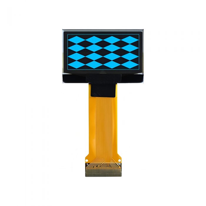 1.3 Inch Blue OLED Display, 128*64, SH1106, Plug-in 30Pin, SPI/IIC/I2C/8 bit Parallel Interface, 40mm Lead Cable