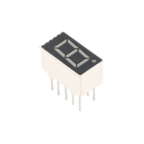 0.36 Inch Red 1 Digit 7 Segment LED Display, 10Pin, Common Cathode/Common Anode, 7.5mm*14mm*8.5mm