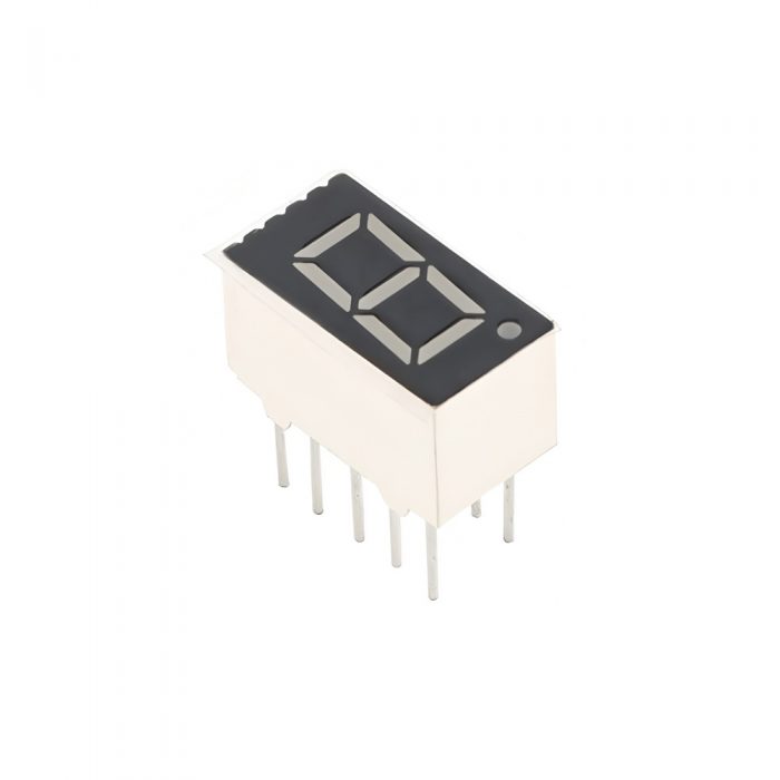 0.36 Inch Red 1 Digit 7 Segment LED Display, 10Pin, Common Cathode/Common Anode, 7.5mm*14mm*8.5mm