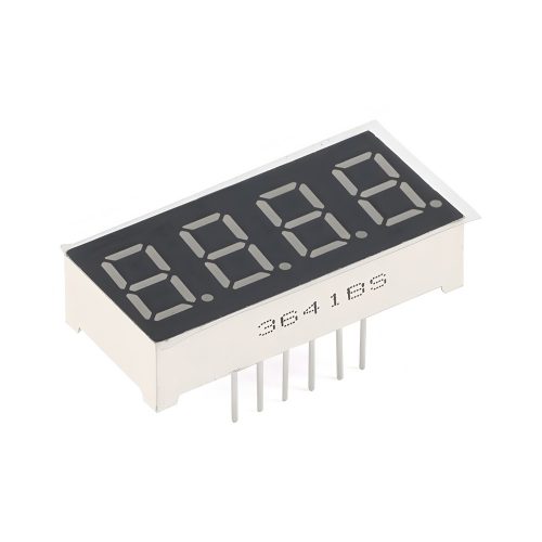 0.36 Inch Red 4-Digits 7 Segment LED Display, 12Pin, Common Anode, 30mm*14mm*7.2mm