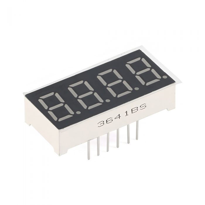 0.36 Inch Red 4-Digits 7 Segment LED Display, 12Pin, Common Anode, 30mm*14mm*7.2mm