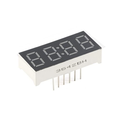 0.36 Inch Red 4-Digits 7 Segment LED Display for Clock, 12Pin, Common Anode, 30mm*14mm*7.2mm